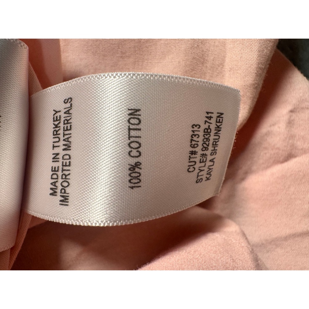 Citizens of Humanity Womens XS Peach Pink Button Down Roll Tab Sleeve Shirt - Picture 10 of 10